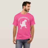 Hikeasaurusレックスおもしろい恐竜Tレックスハイキング Tシャツ (正面フル)