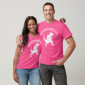 Hikeasaurusレックスおもしろい恐竜Tレックスハイキング Tシャツ (ユニセックス)