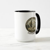 Hiker and Labrador Retriever Search and Rescue Mug マグカップ (正面右)