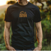 Hiker camping humor black orange tシャツ