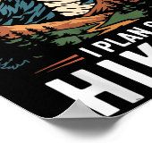 Hiker Funny Retirement Plan - Plan On Hiking  ポスター (角)