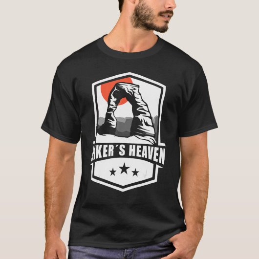 Hikers Heaven  Utah National Park Tシャツ (正面)