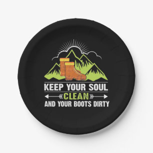 Hiking 保 Your Soul Clean ペーパープレート