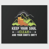Hiking 保 Your Soul Clean ラッピングペーパー (フラット)