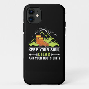 Hiking 保 Your Soul Clean iPhone 11 ケース