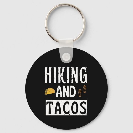 Hiking And Tacos Funny Tacos キーホルダー (正面)