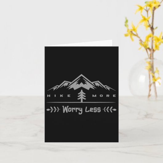 Hiking Apparel - Camping Outdoor Backpacking Hikin カード (黄色い花)