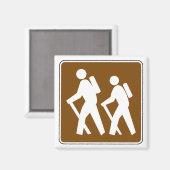Hiking Area Symbol Sign マグネット (正面/裏面)