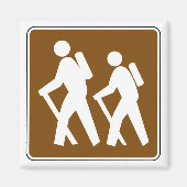 Hiking Area Symbol Sign マグネット (正面)
