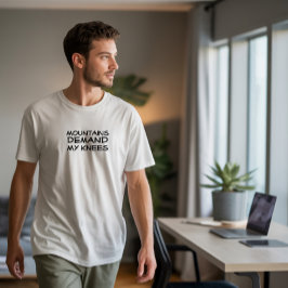 Hiking camping humor black tシャツ