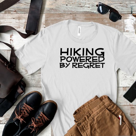 Hiking camping humor black tシャツ