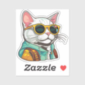 hiking cat シール (シート)