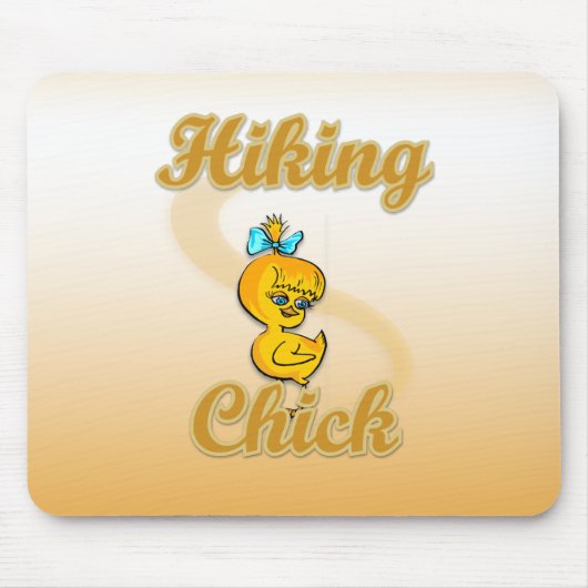 Hiking Chick マウスパッド (正面)