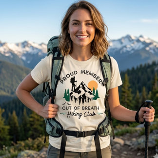 Hiking Club Funny Nature Lover Travel トライブレンドTシャツ