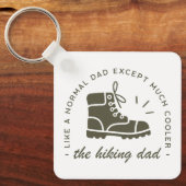 Hiking dad funny hiker father キーホルダー (正面)