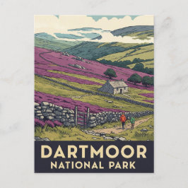Hiking Dartmoor National Park Travel ポストカード