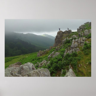 Hiking in the Pyrenees mountains ポスター