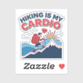 Hiking Is My Cardio シール (シート)