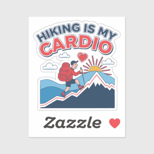 Hiking Is My Cardio シール (シート)