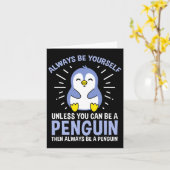 Hiking Lover Design Always Be Yourself Unless You  カード (黄色い花)