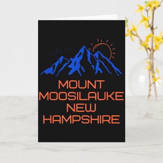 Hiking Mount Moosilauke New Hampshire Mountain Cli カード (黄色い花)