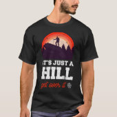 Hiking Mountain black tshirt  Tシャツ (正面)