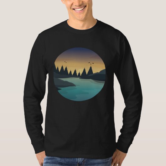 Hiking nature mountain tシャツ (正面)