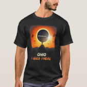 Hiking Outdoors Total Solar Eclipse 2024 Ohio Tシャツ (正面)