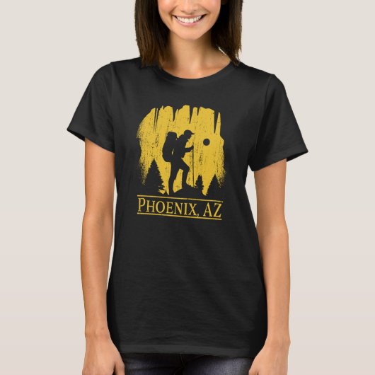 Hiking Phoenix Arizona US State Hiker Trip Souveni Tシャツ (正面)