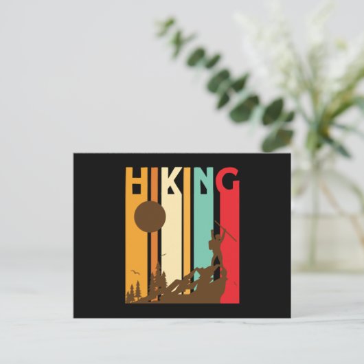 Hiking Retro Hiking ポストカード (スタンド正面)