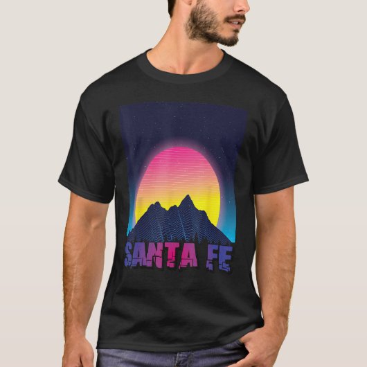 Hiking Santa Fe Mountains New Mexico Tourist Tシャツ (正面)