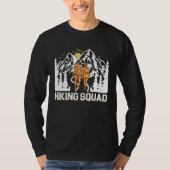 Hiking Squad Camping Hiking Team Outdoor Activity Tシャツ (正面)