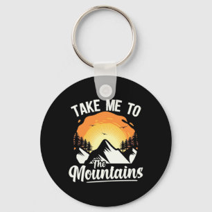 Hiking Take Me To The Mountains キーホルダー
