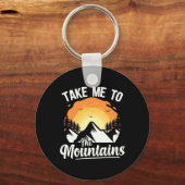 Hiking Take Me To The Mountains キーホルダー (正面)