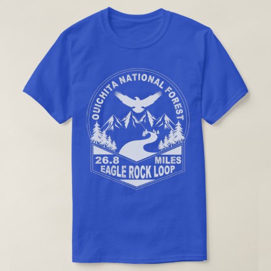 Hiking Trail Eagle Rock Loop Ouachita National For Tシャツ (デザイン正面)