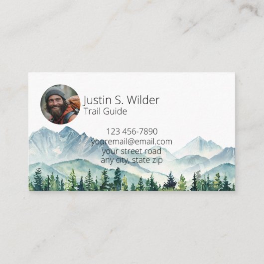 Hiking Trail Guide 名刺 (裏面)