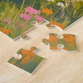 Hiking Trail Mountain Nature Landscape Watercolor ジグソーパズル (側面)