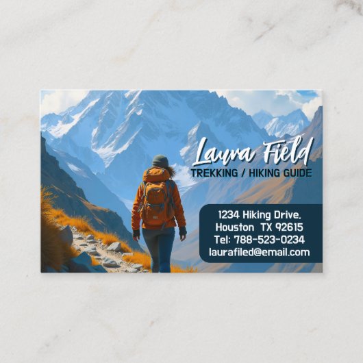 Hiking Trekking Guide 名刺 (正面)