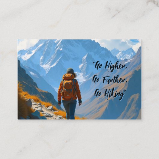 Hiking Trekking Guide 名刺 (裏面)