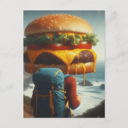 Hiking With a Cheeseburger on My Mind ポストカード (正面)