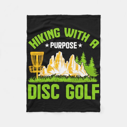 Hiking With A Purpose Disc Golf  フリースブランケット (正面)