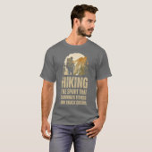 Hikinghe Sporthat Combines Fitness And Snack Break Tシャツ (正面フル)