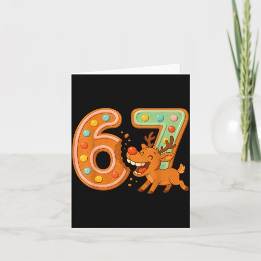 Hilarious 67 Christmas Cookies Rudolph Reindeer Jo カード (正面)