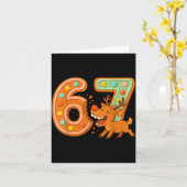 Hilarious 67 Christmas Cookies Rudolph Reindeer Jo カード (黄色い花)