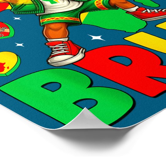 Hilarious African Black Dabbing Bruh Seven History ポスター (角)