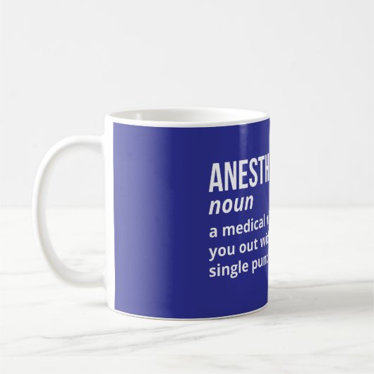 Hilarious Anesthesiologist Definition Mug  コーヒーマグカップ (左)