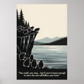 Hilarious Animal Themed Motivational ポスター (正面)