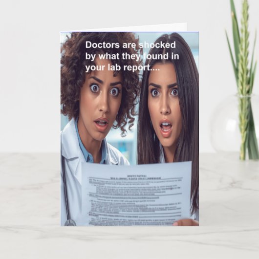 Hilarious beer drinker get well wish カード (正面)