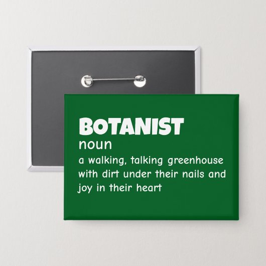 Hilarious Botanist Meaning 缶バッジ (正面/裏面)