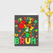 Hilarious Bruh History Dabbing 67 African American カード (黄色い花)